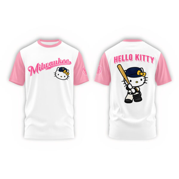 Brewers x Hello Kitty Night T-Shirt Unique Baseball Gifts Oregontrailrvpk Shirt