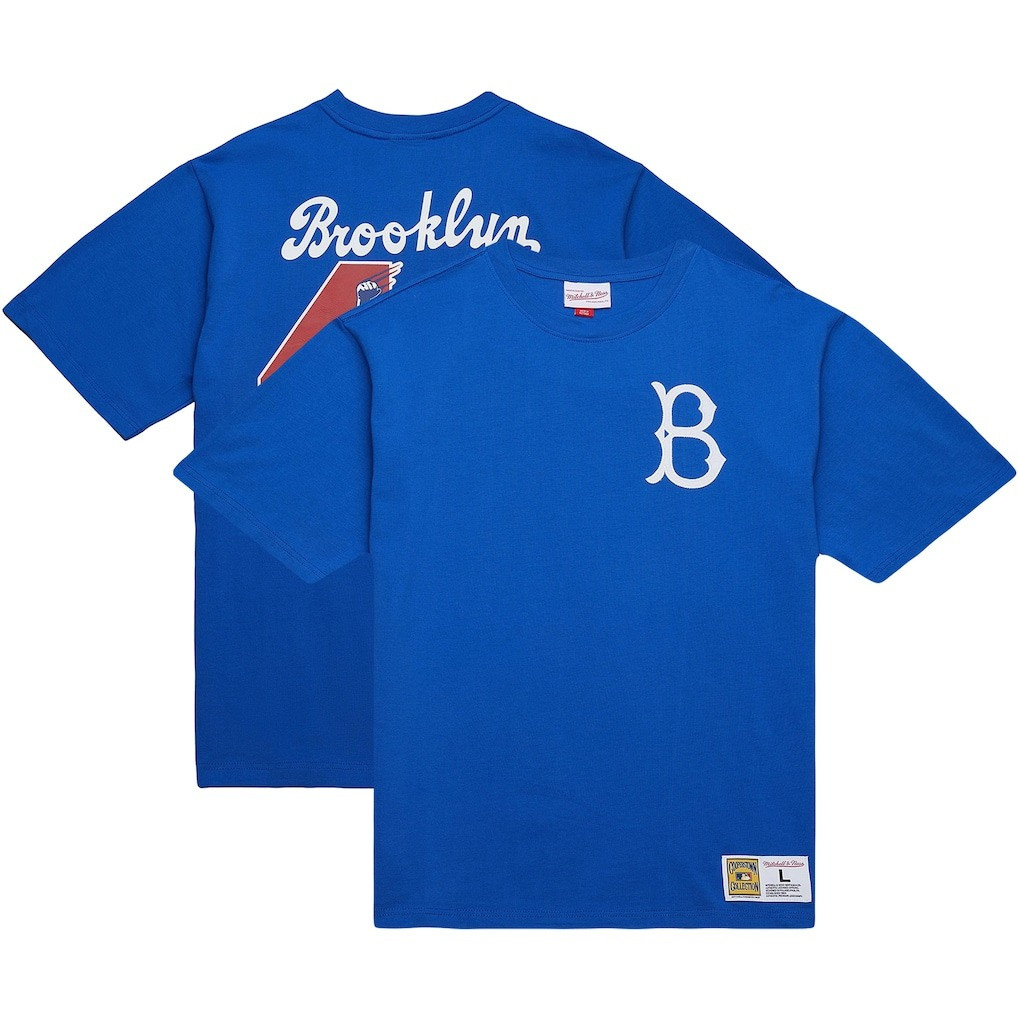 Brooklyn Dodgers Jackie Robinson Day T-Shirt Mitchell And Ness Royal Legends Collection Merch Oregontrailrvpk Shirt