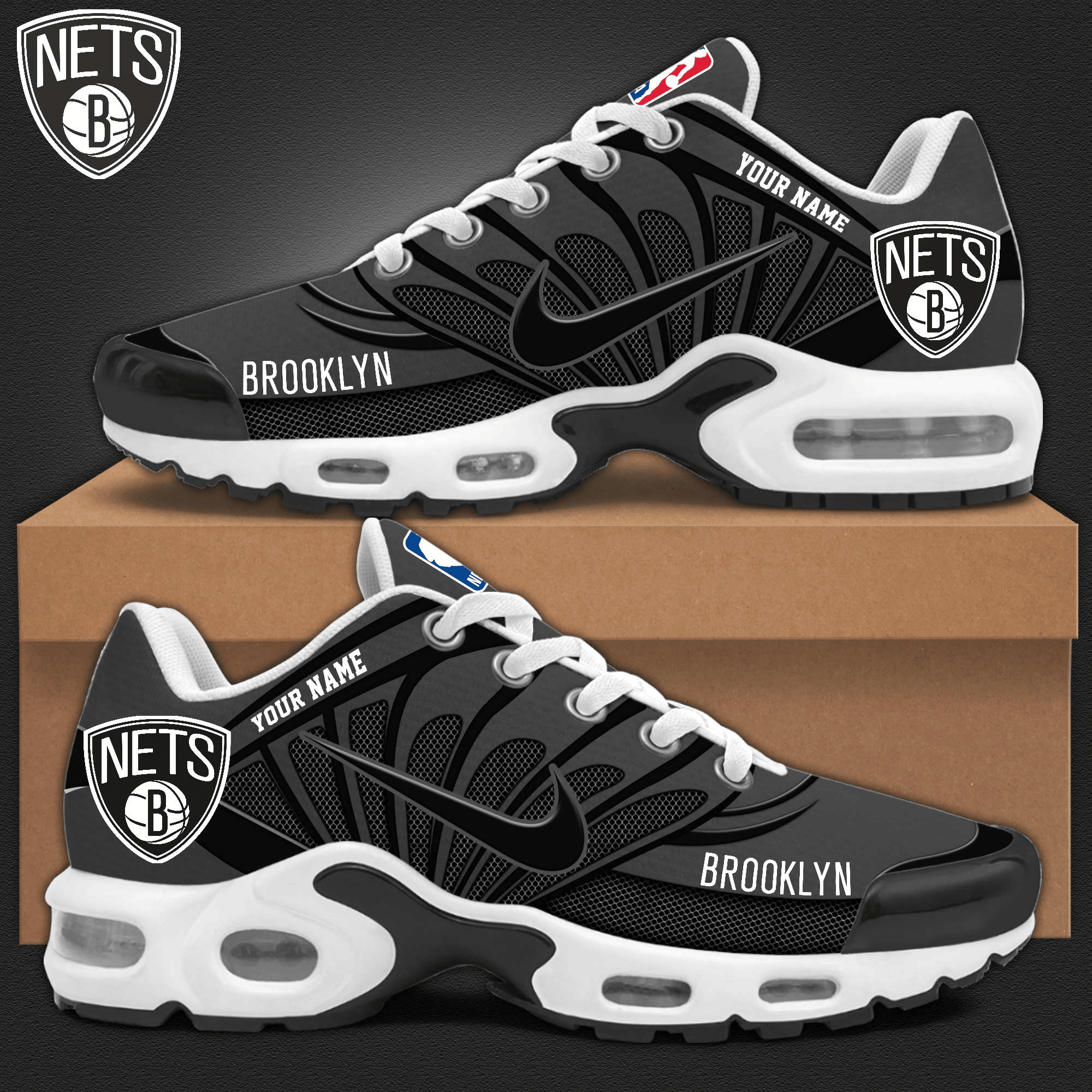 Brooklyn Nets Air Max Plus Shoes Sneakers For Men And Women