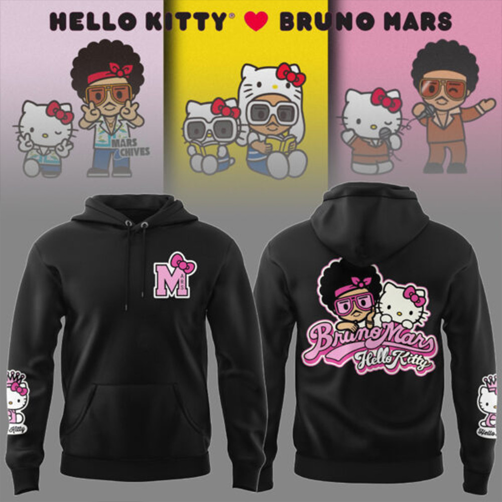 Bruno Mars Collaboration Hello Kitty Hoodie