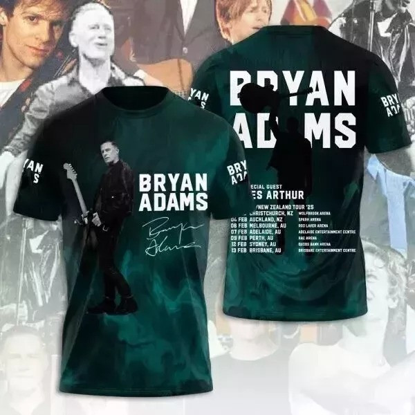 Bryan Adams Tour 2025 T-Shirt For Fans Oregontrailrvpk Shirt