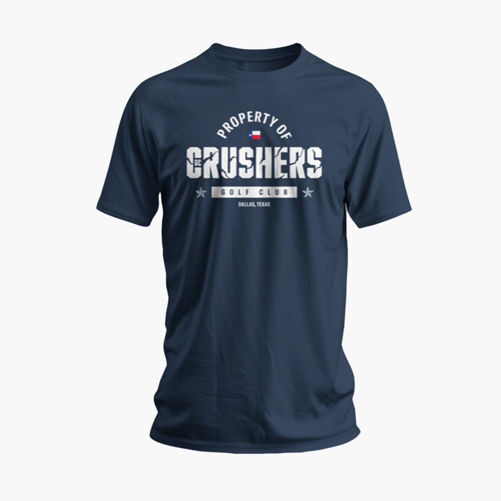 Bryson Dechambeau T-Shirt Golf Logo LIV Crushers Property Of Golf Club Dallas Texas Oregontrailrvpk Shirt
