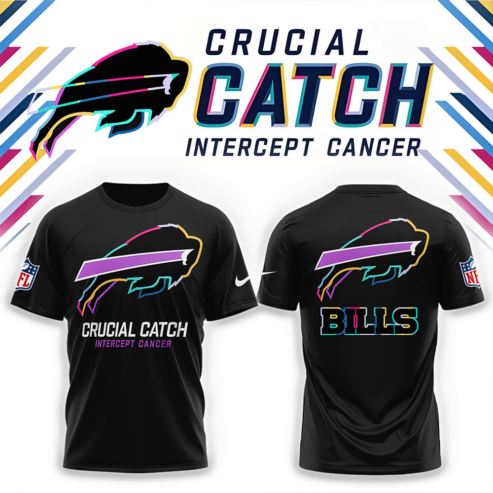 Buffalo Bills 2025 NFL Crucial Catch T-shirt Football Related Gifts Oregontrailrvpk Shirt
