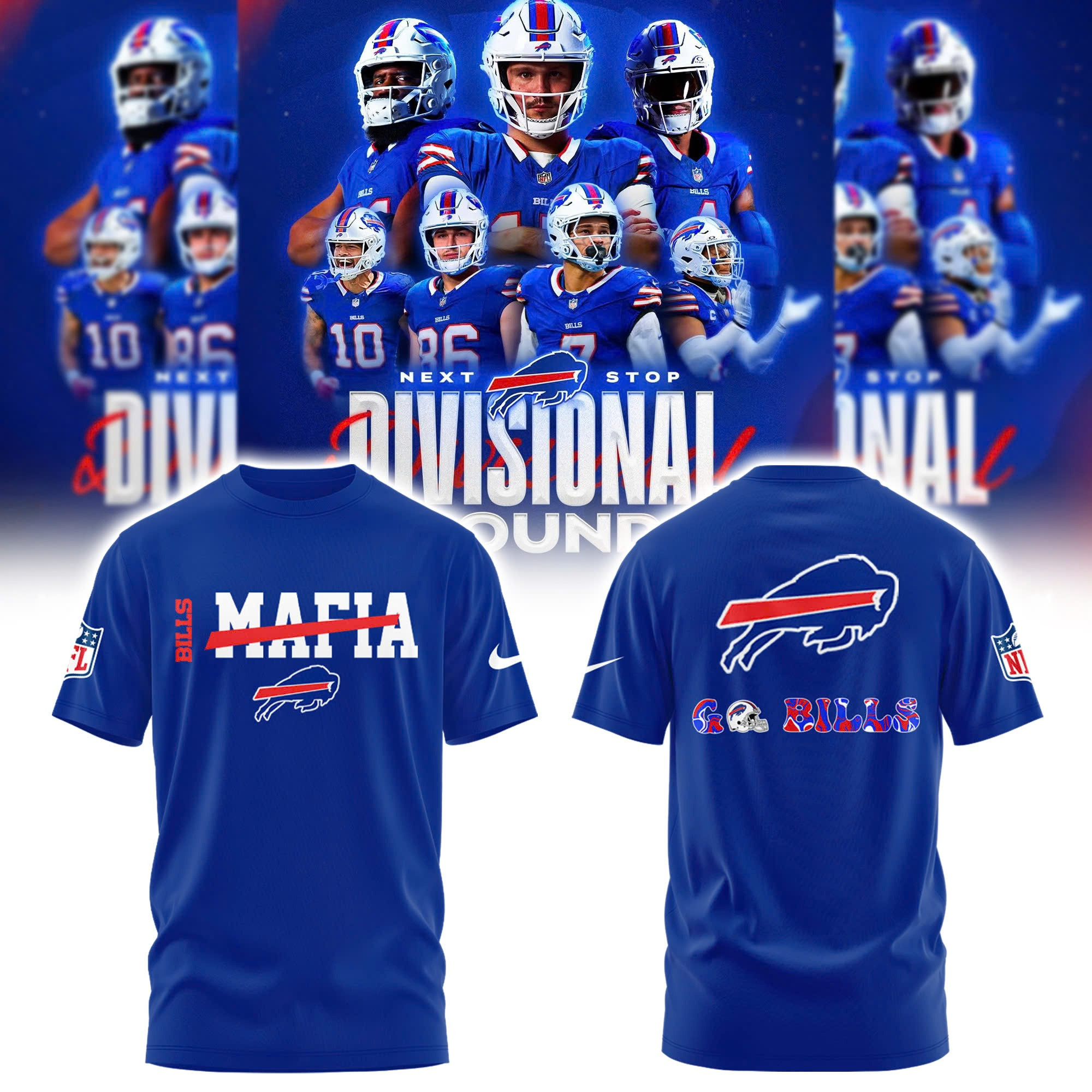 Buffalo Bills Mafia Go Bills T-Shirt 2025 NFL Merch Best Gifts For Buffalo Bills Fans Oregontrailrvpk Shirt