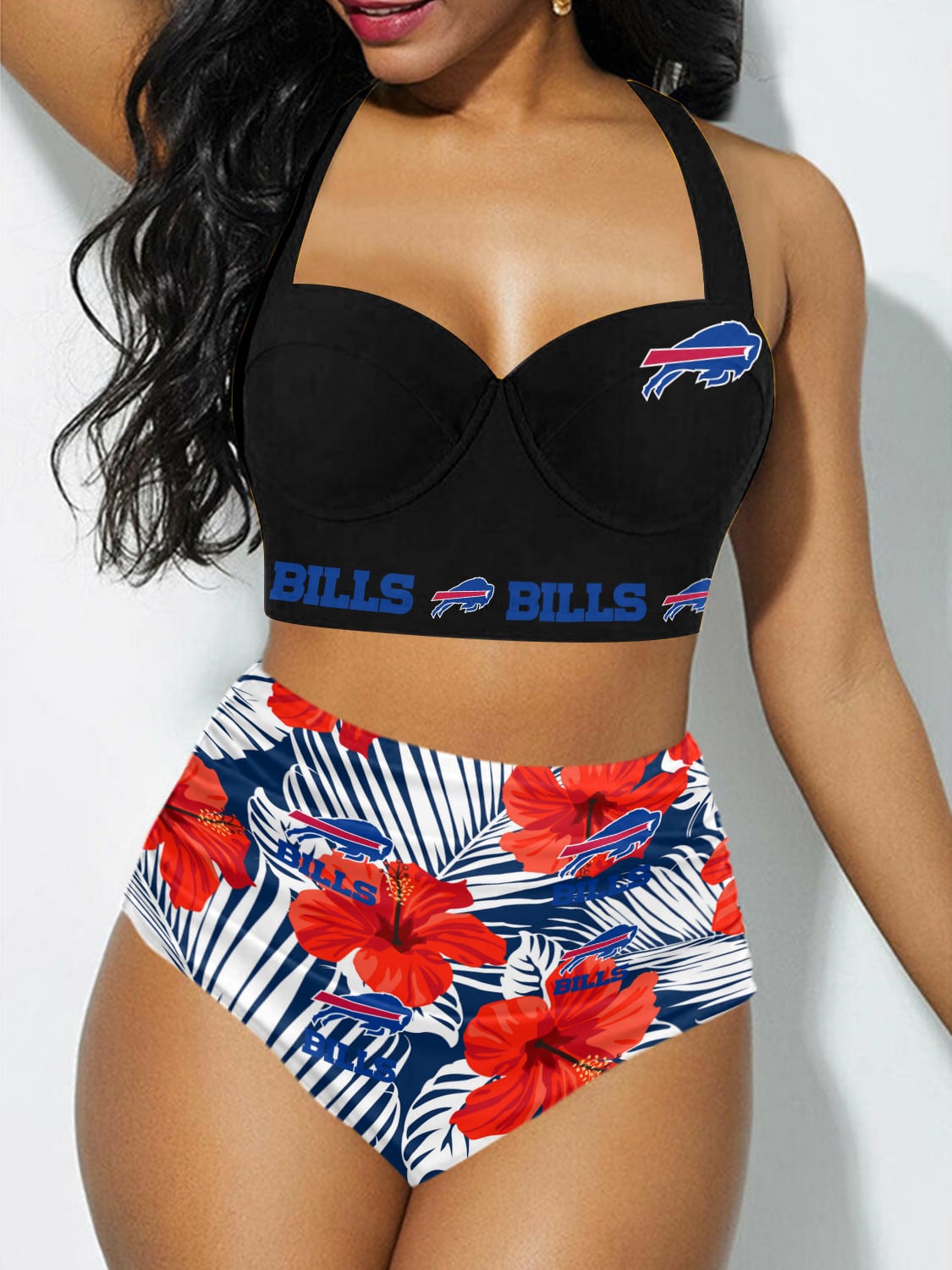 Buffalo Bills Sexy Print Bikini Swimsuit St9051