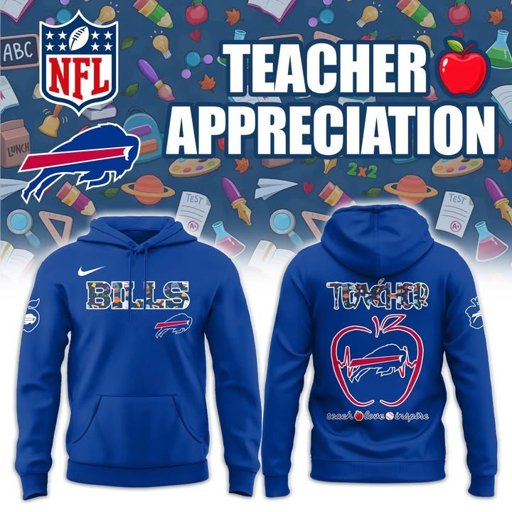 Buffalo Bills Teacher Appreciation Night Hoodie Teach Love Inspire Best Bills