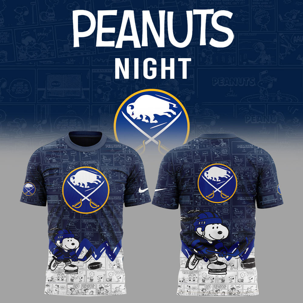 Buffalo Sabres Anniversary Of Peanuts T-Shirt Presents For Boyfriend Oregontrailrvpk Shirt