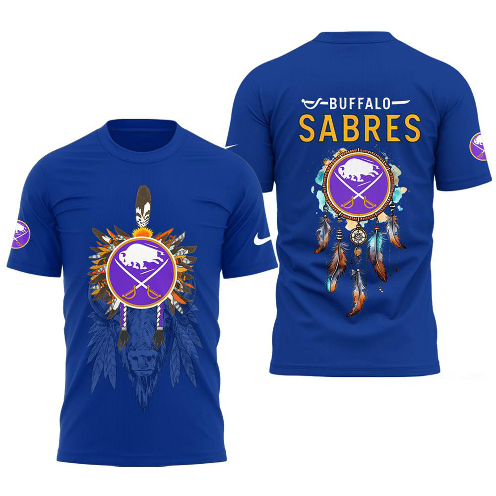 Buffalo Sabres Native American Heritage Blue Shirt Gifts For Hockey Fans Oregontrailrvpk Shirt
