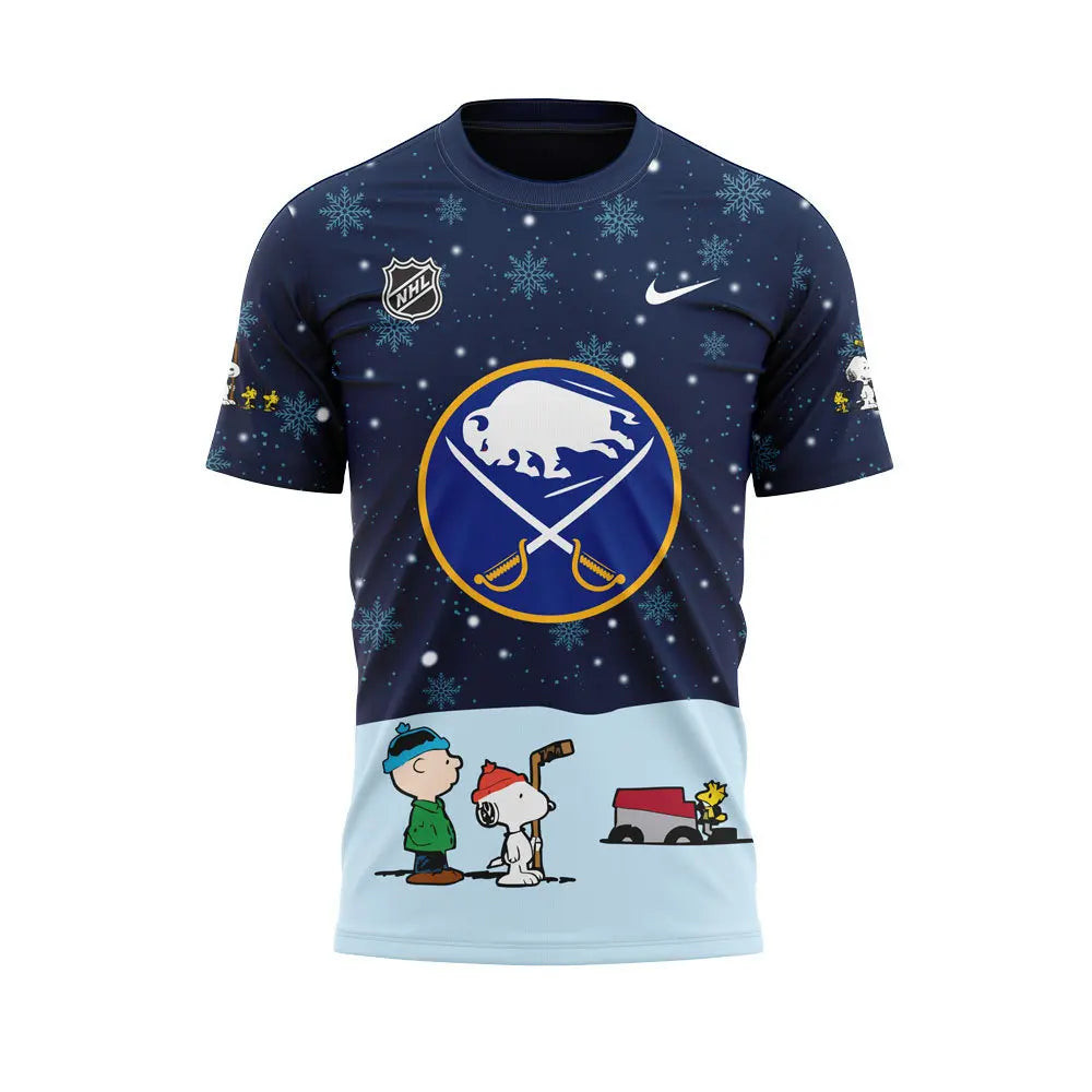 Buffalo Sabres Peanuts Hookey Shirtnoopy Night Hockey T-Shirt Football Gifts Oregontrailrvpk Shirt