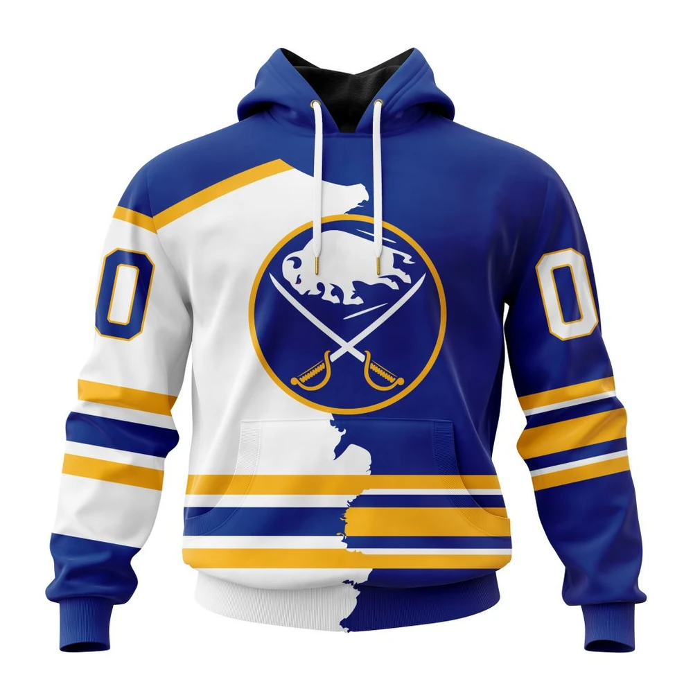 Buffalo Sabres Personalize Home Mix Away Kits All Over Print Hoodie Style 61561