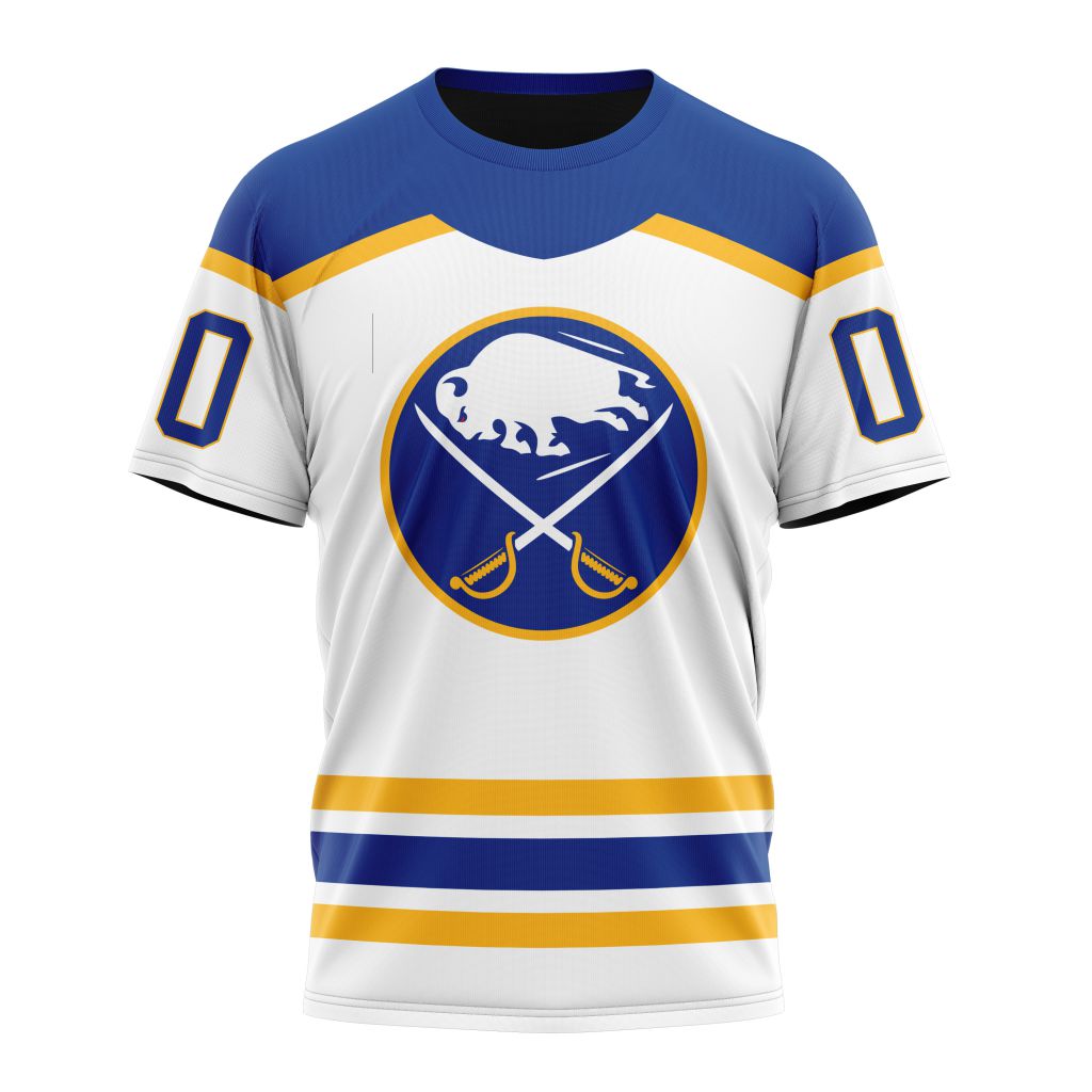 Buffalo Sabres Personalized Away Kits Personalized Name And Number T-Shirt Oregontrailrvpk Shirt