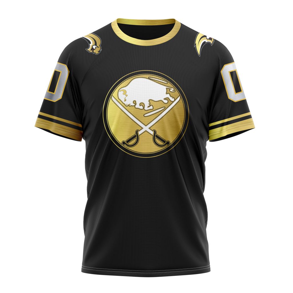 Buffalo Sabres Special Black And Gold Design 01 Personalized Name And Number T-Shirt Oregontrailrvpk Shirt