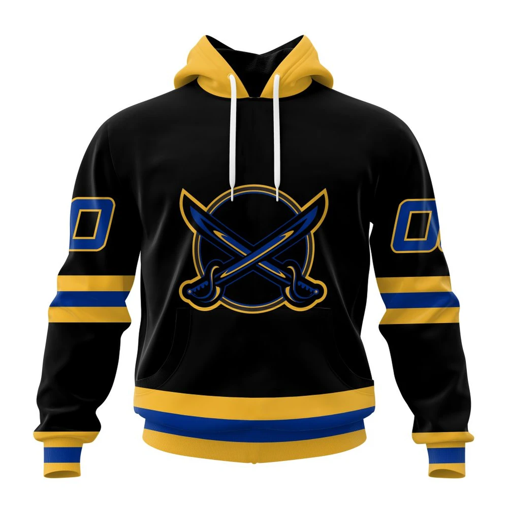 Buffalo Sabres Special Blackout Design All Over Print Hoodie Style 83905