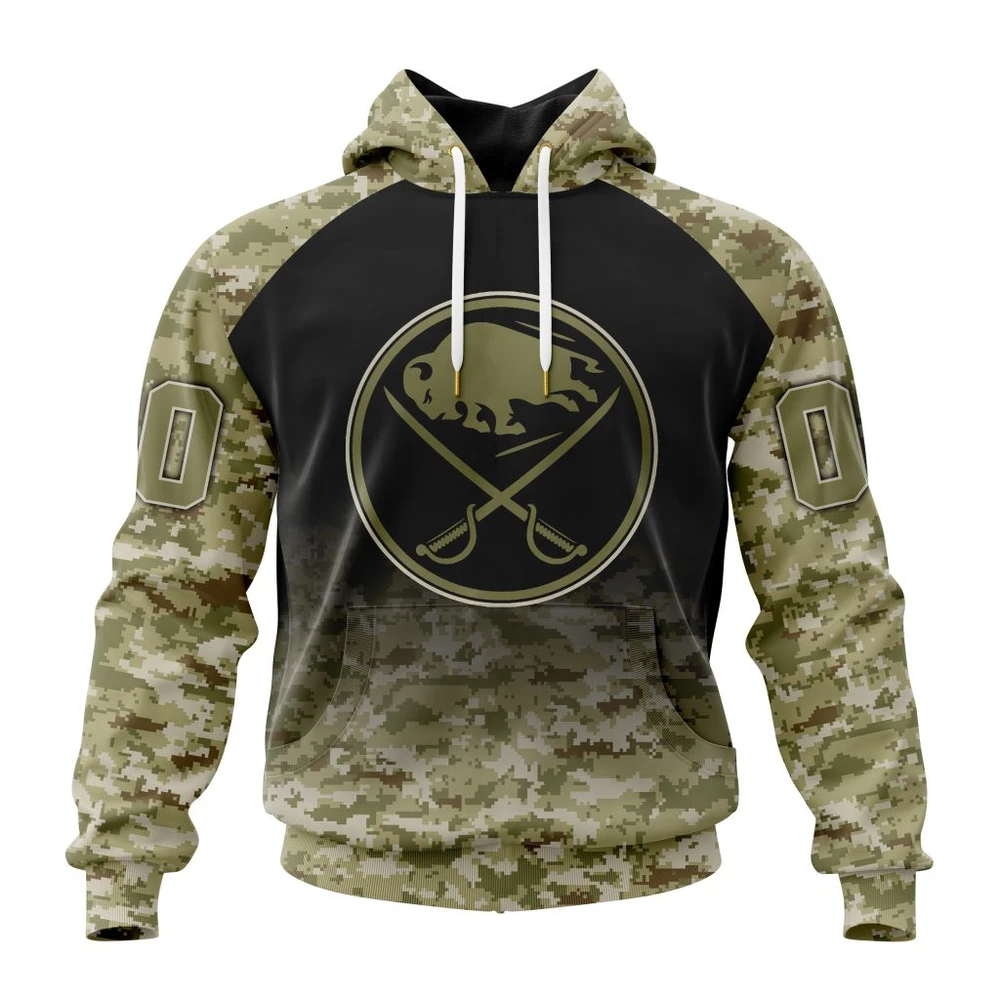 Buffalo Sabres Special Camo Design For Veterans Day All Over Print Hoodie Style 71090