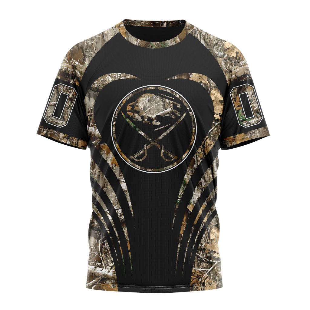Buffalo Sabres Special Camo Hunting Personalized Name And Number T-Shirt Oregontrailrvpk Shirt