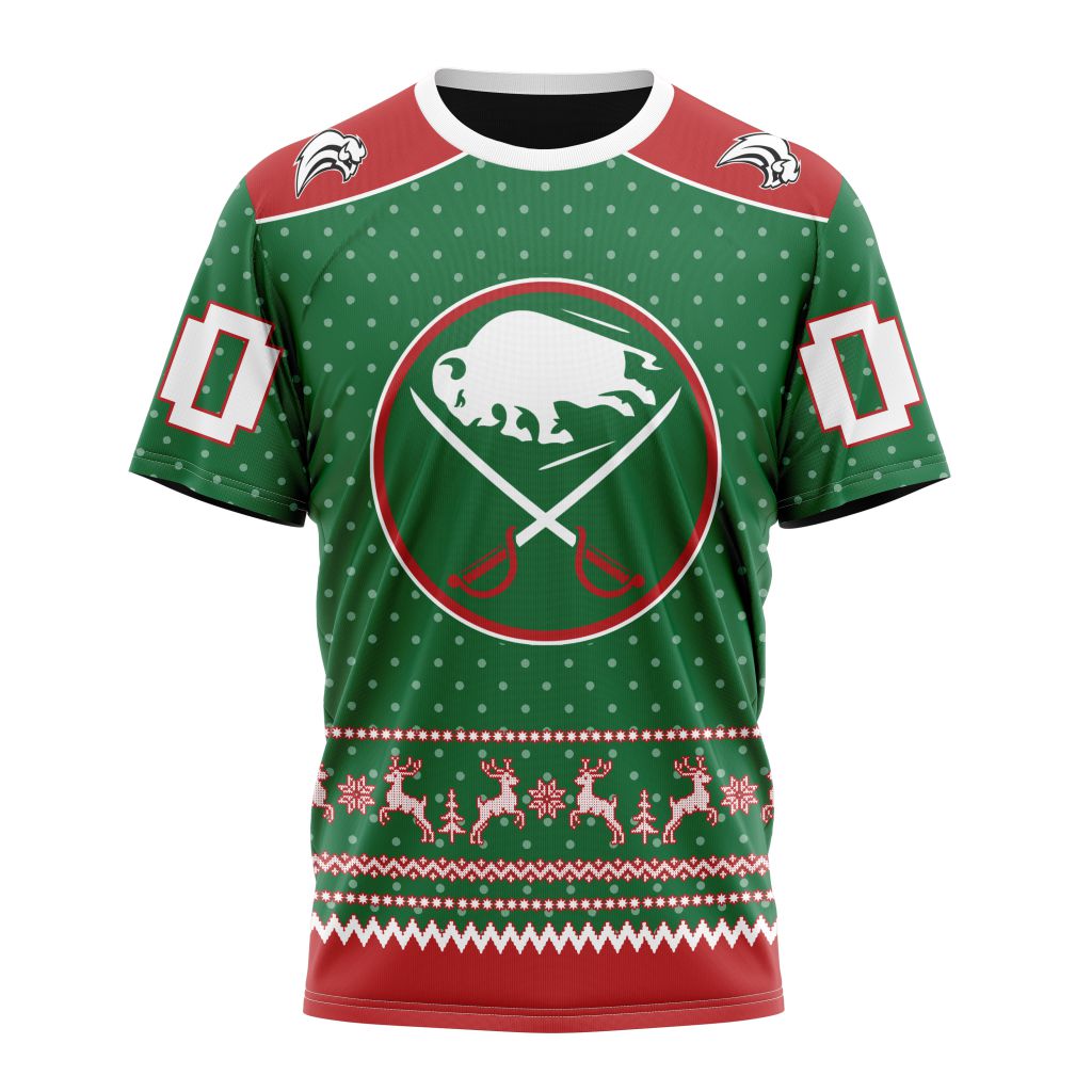 Buffalo Sabres Special Christmas Apparel Personalized Name And Number T-Shirt Oregontrailrvpk Shirt