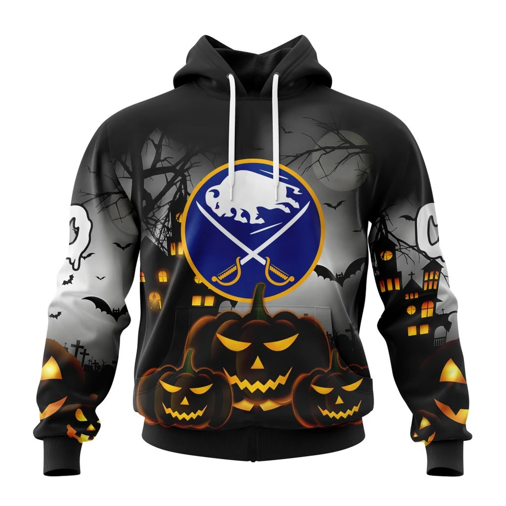 Buffalo Sabres Special Design For Halloween All Over Print Hoodie Style 16368