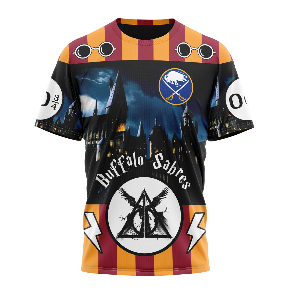 Buffalo Sabres Special Design With Harry Potter Theme Personalized Name And Number T-Shirt Oregontrailrvpk Shirt