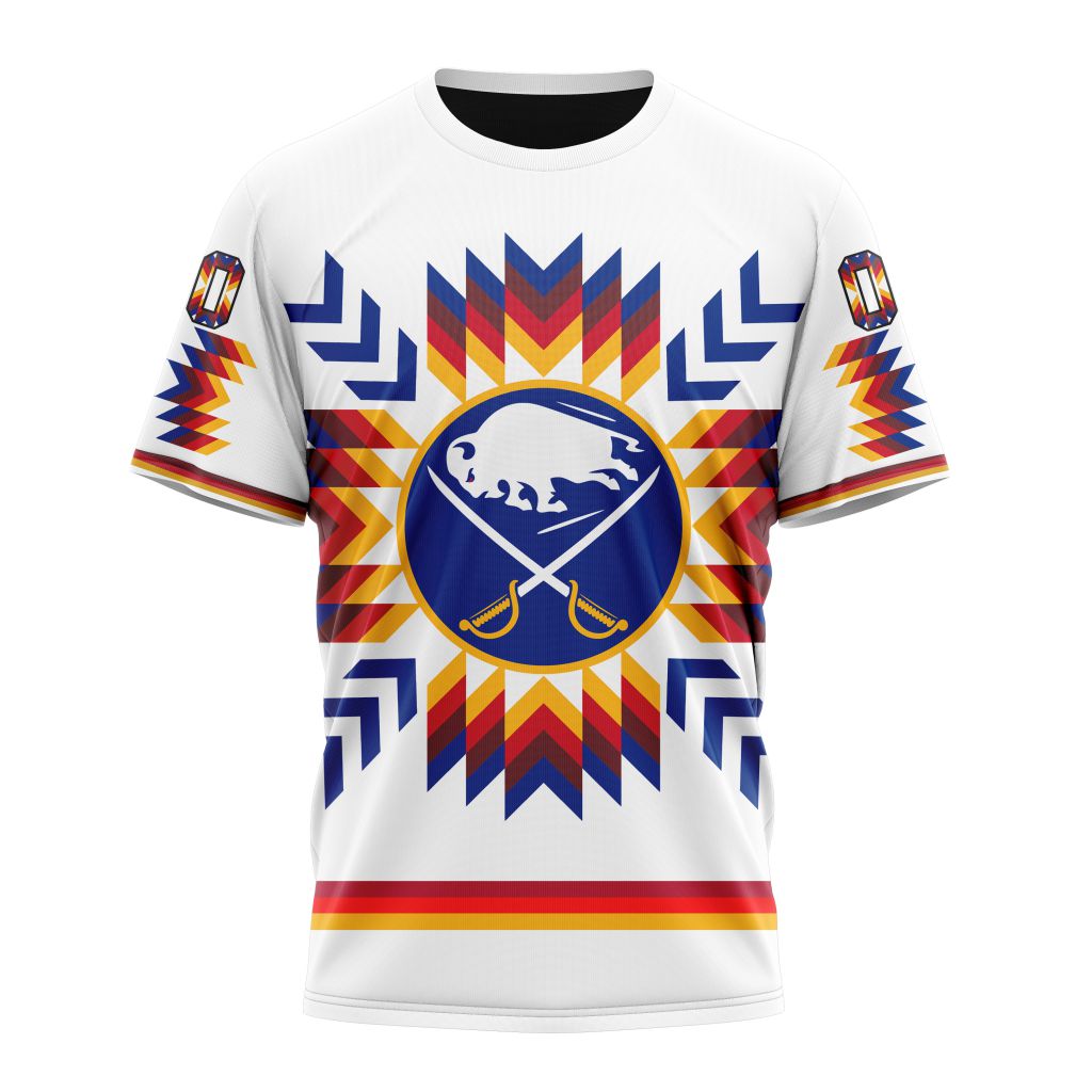 Buffalo Sabres Special Design With Native Pattern Personalized Name And Number T-Shirt Oregontrailrvpk Shirt
