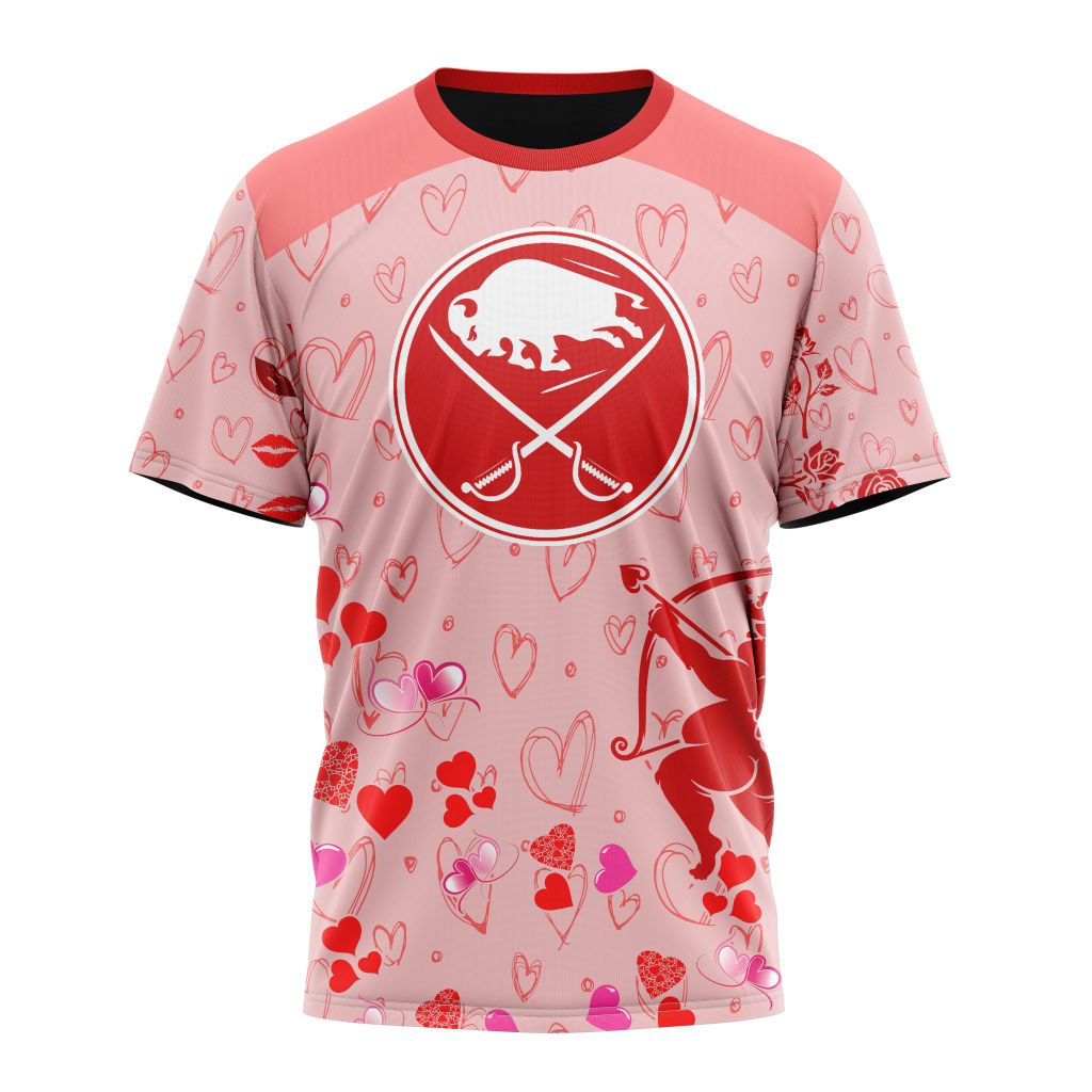 Buffalo Sabres Special Gift For Valentines Day 02 Personalized Name And Number T-Shirt Oregontrailrvpk Shirt