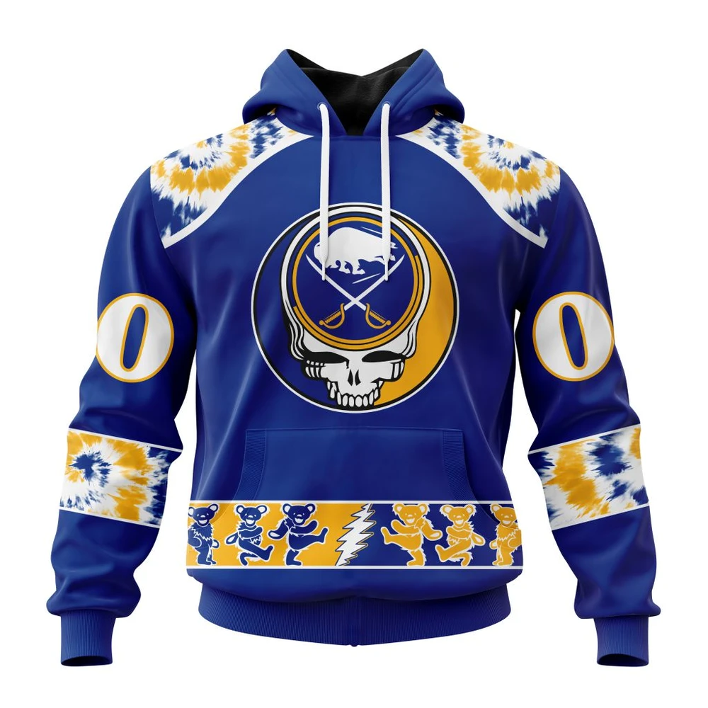 Buffalo Sabres Special Grateful Dead Design All Over Print Hoodie Style 23051