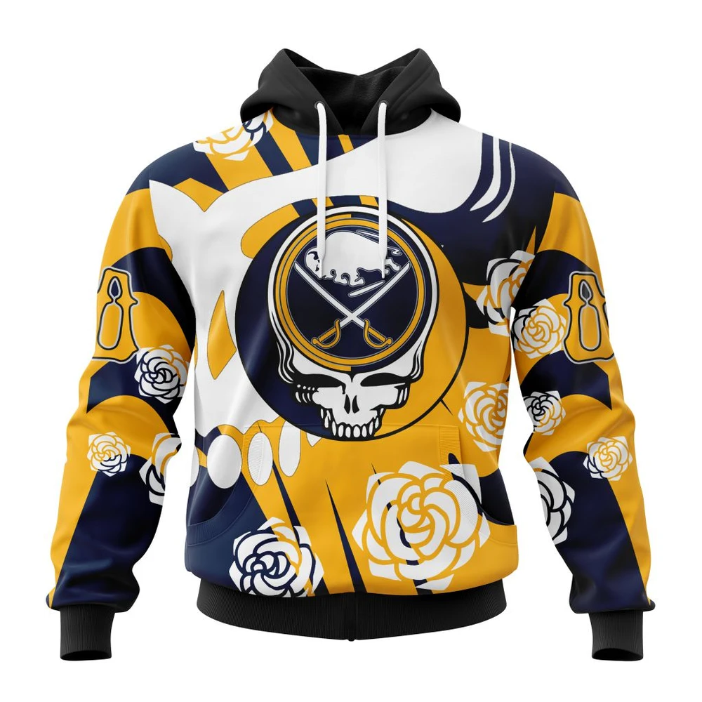 Buffalo Sabres Special Grateful Dead Design All Over Print Hoodie Style 78729