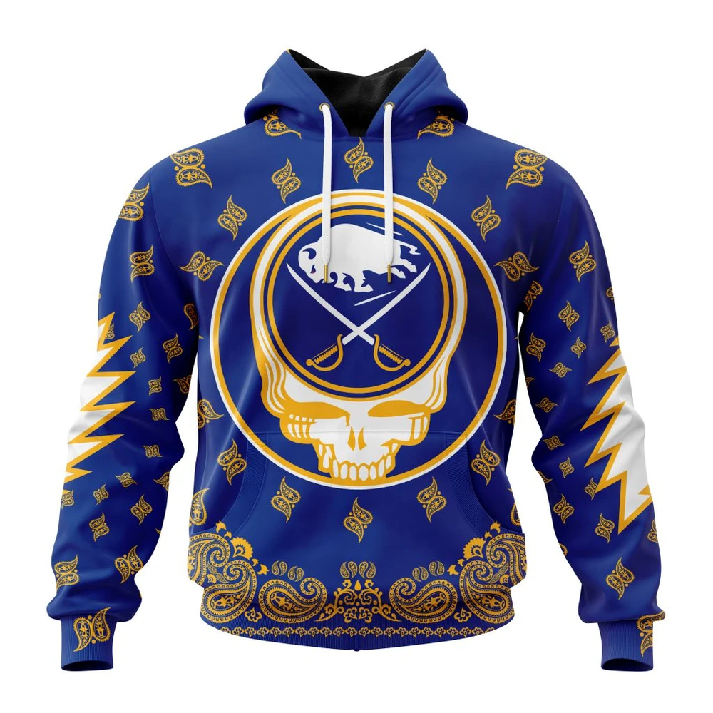 Buffalo Sabres Special Grateful Dead Design All Over Print Hoodie Style 91034
