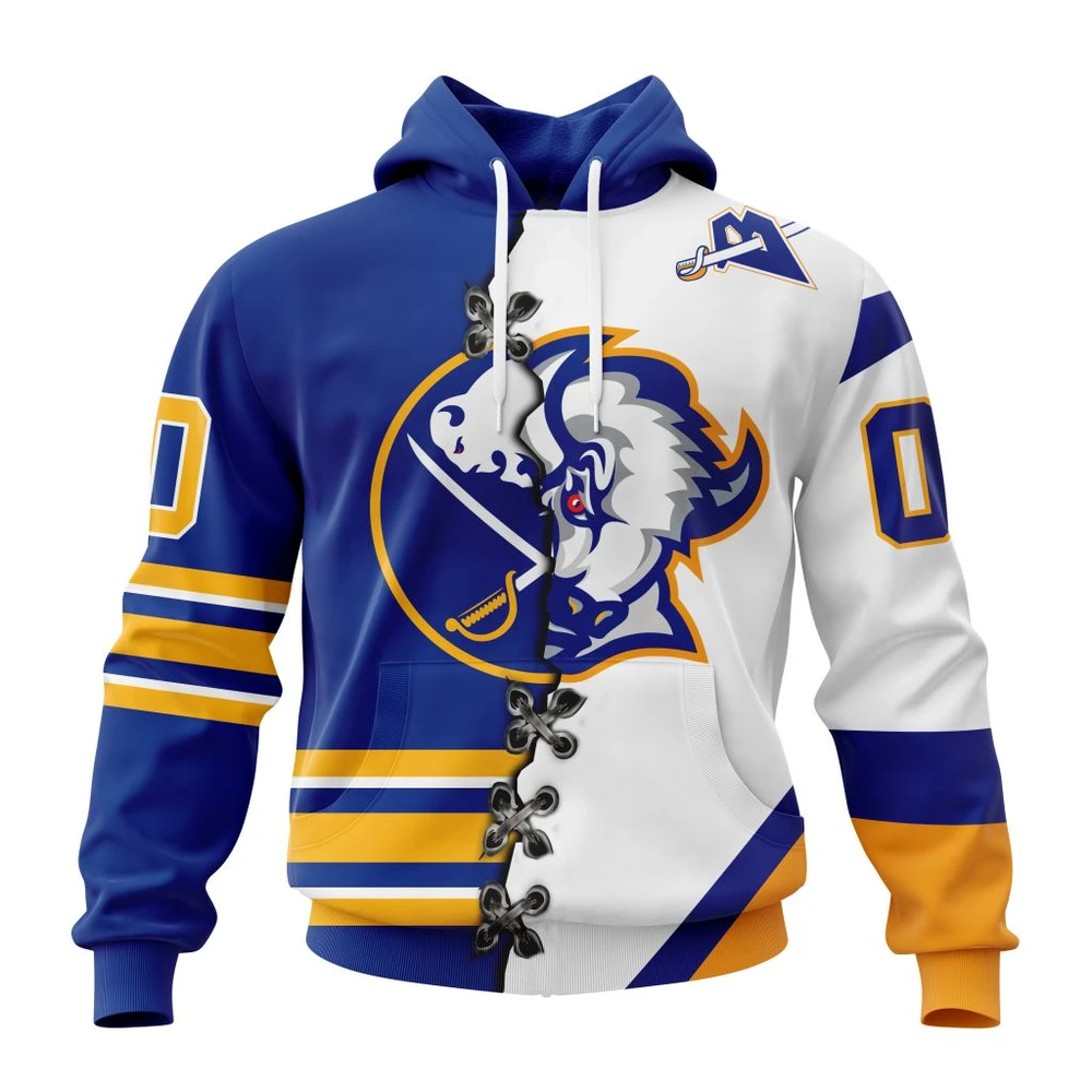 Buffalo Sabres Special Home Mix Reverse Retro Personalized Kits All Over Print Hoodie Style 97882