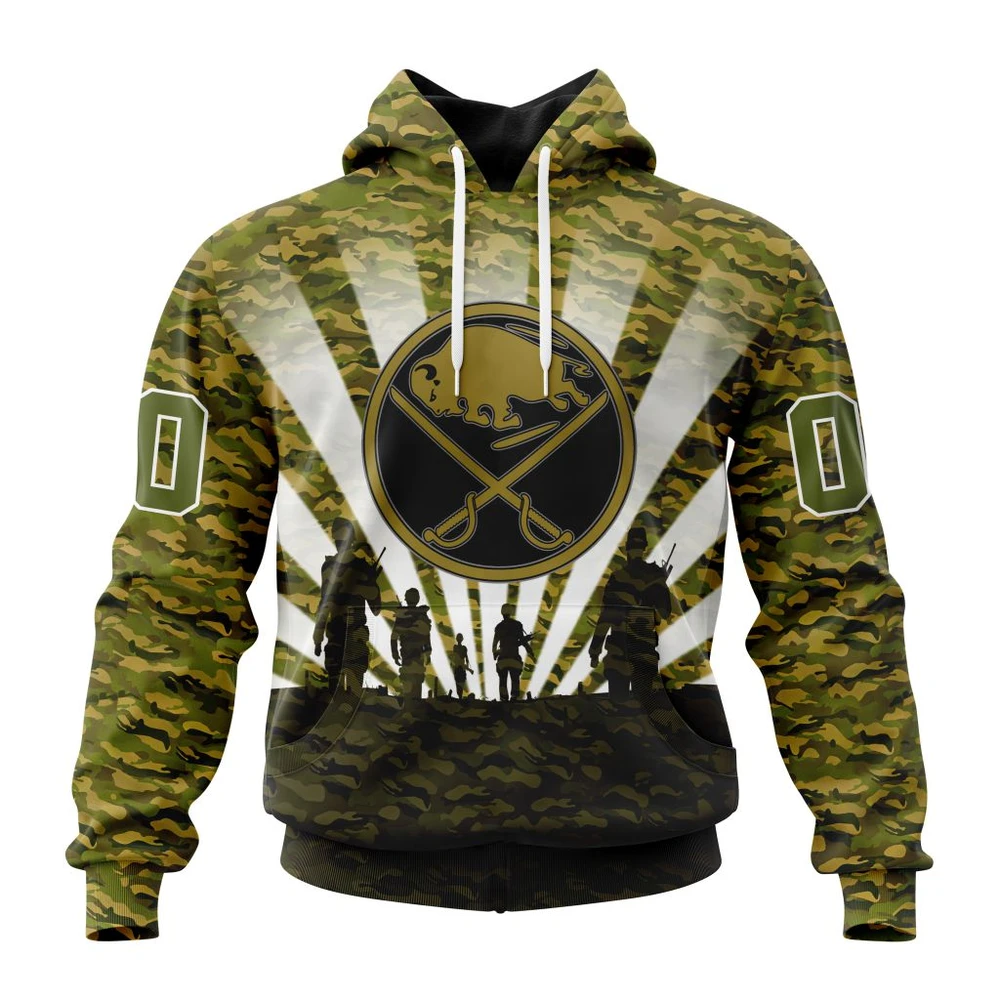 Buffalo Sabres Special Military Camo Kits For Veterans Day And Rememberance Day All Over Print Hoodie Style 52133