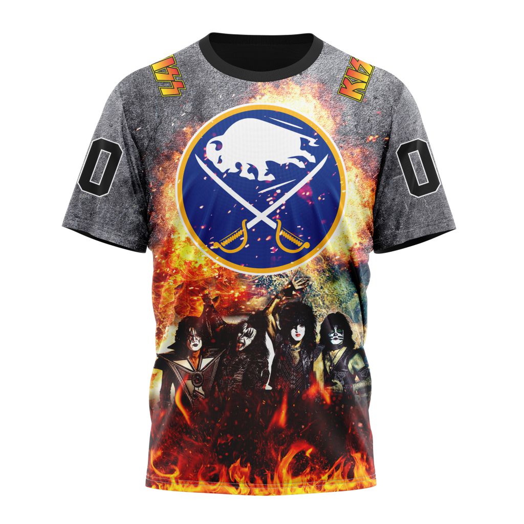 Buffalo Sabres Special Mix KISS Band Design 01 Personalized Name And Number T-Shirt Oregontrailrvpk Shirt