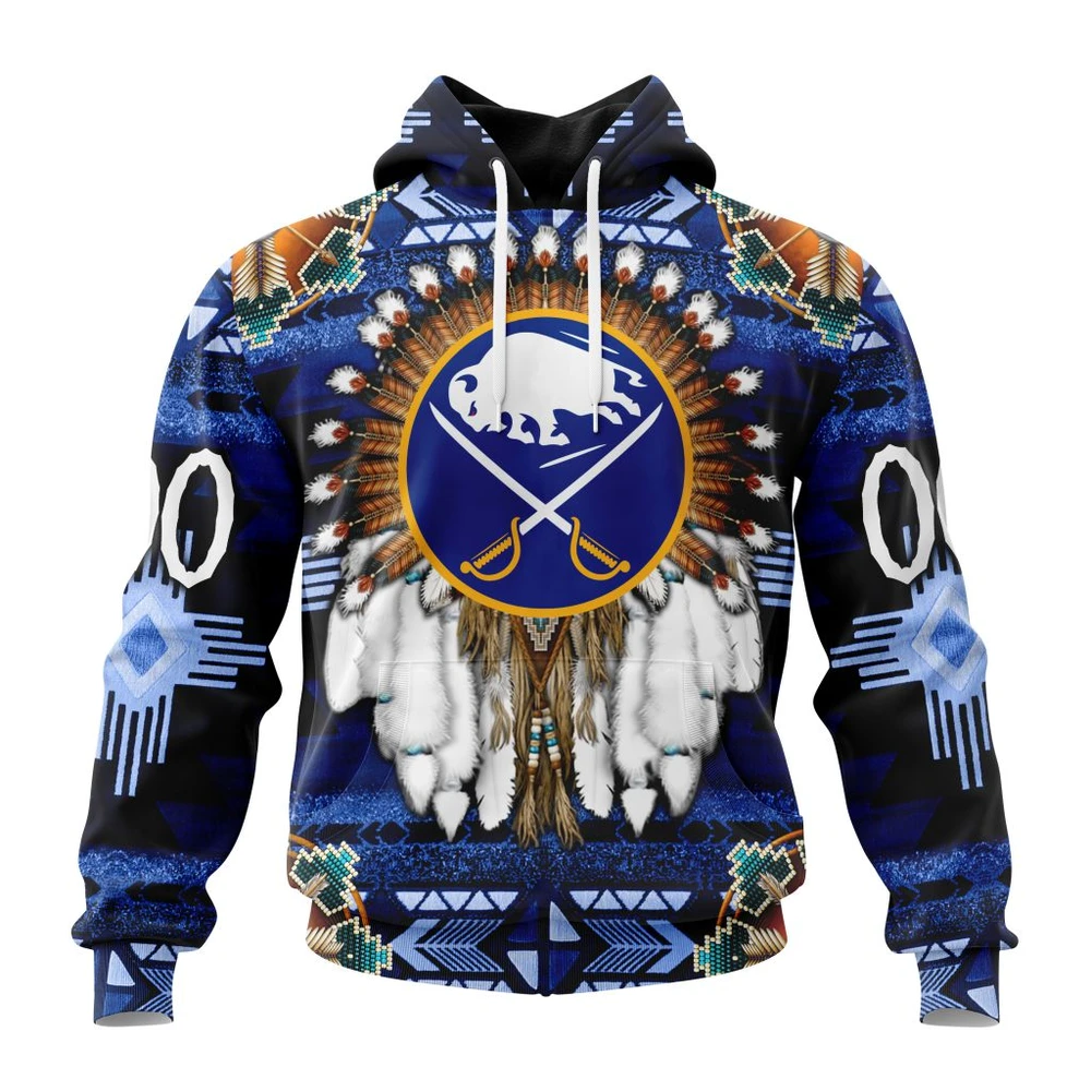 Buffalo Sabres Special Native Costume Design All Over Print Hoodie Style 52589