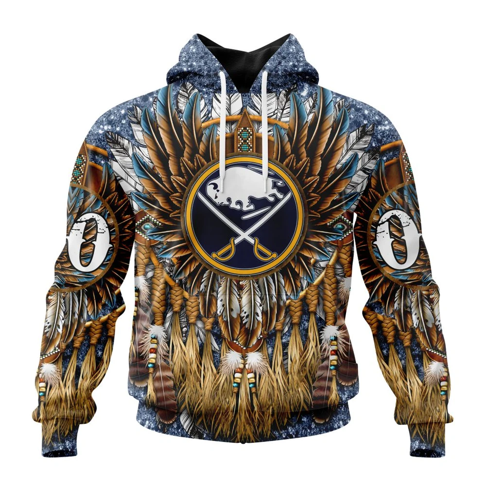 Buffalo Sabres Special Native Costume Design All Over Print Hoodie Style 52863