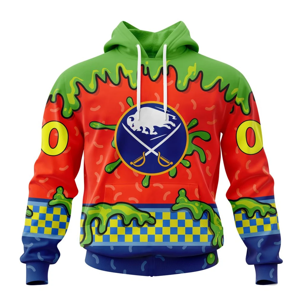 Buffalo Sabres Special Nickelodeon Design All Over Print Hoodie Style 92563