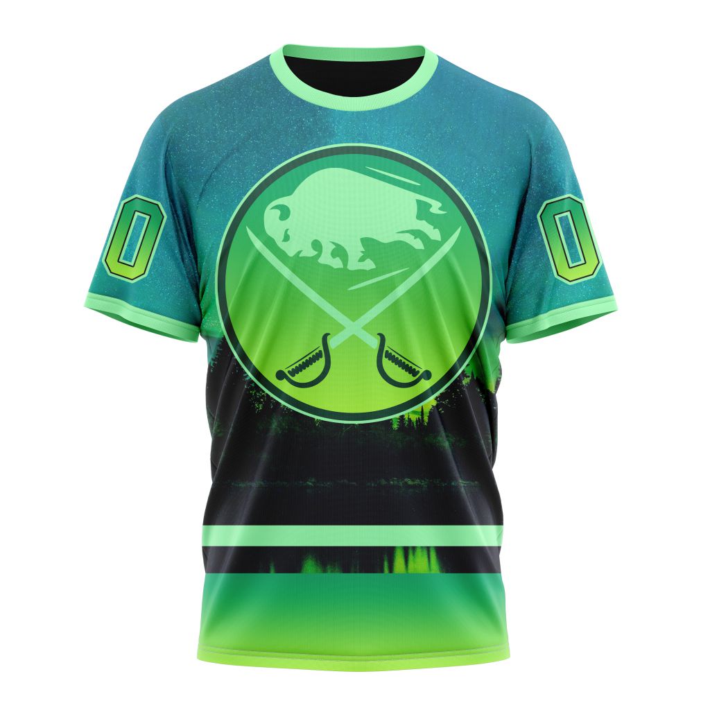 Buffalo Sabres Special Northern Light Design Personalized Name And Number T-Shirt Oregontrailrvpk Shirt