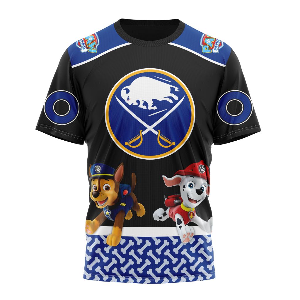 Buffalo Sabres Special Paw Patrol Design Personalized Name And Number T-Shirt Oregontrailrvpk Shirt