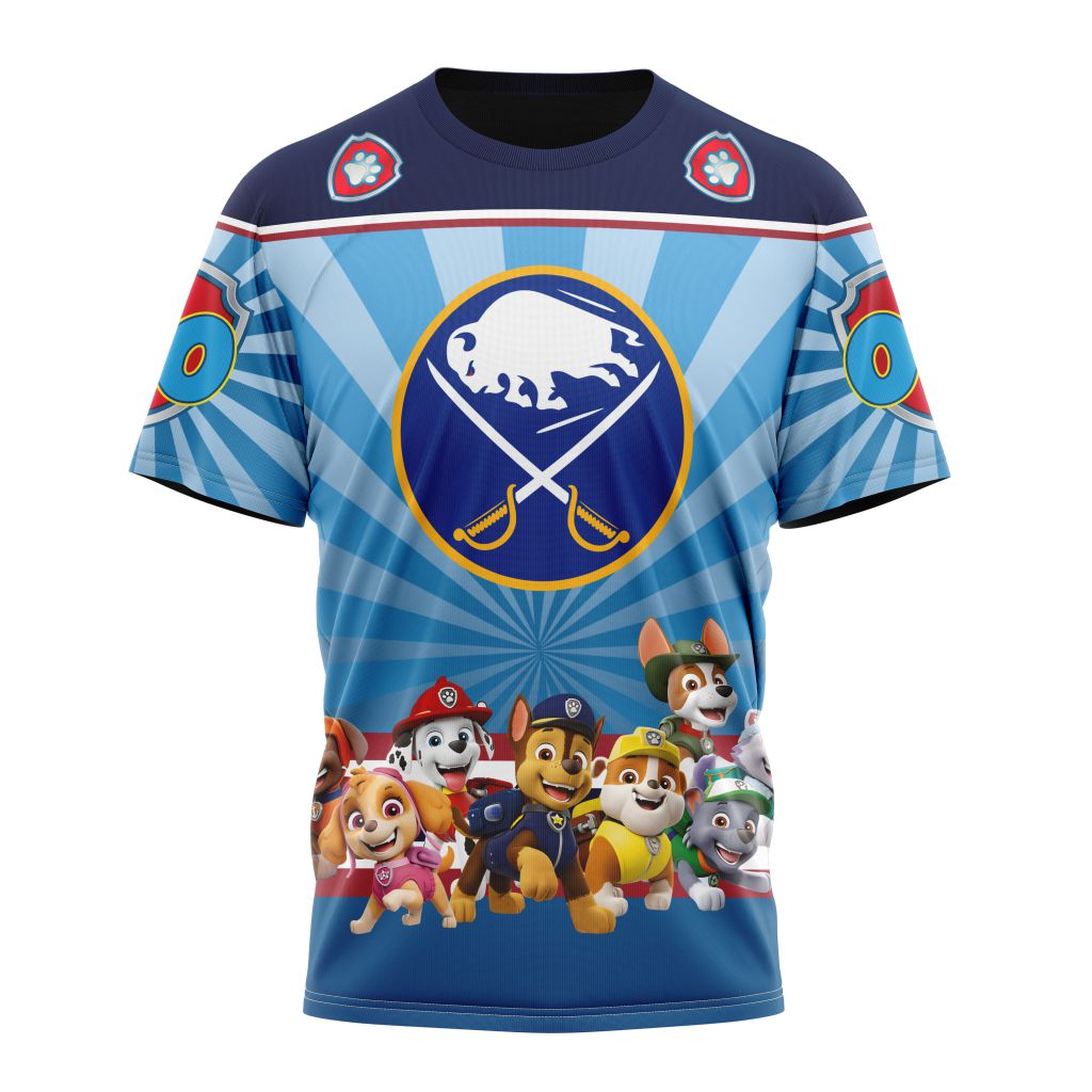 Buffalo Sabres Special Paw Patrol Kits Personalized Name And Number T-Shirt Oregontrailrvpk Shirt
