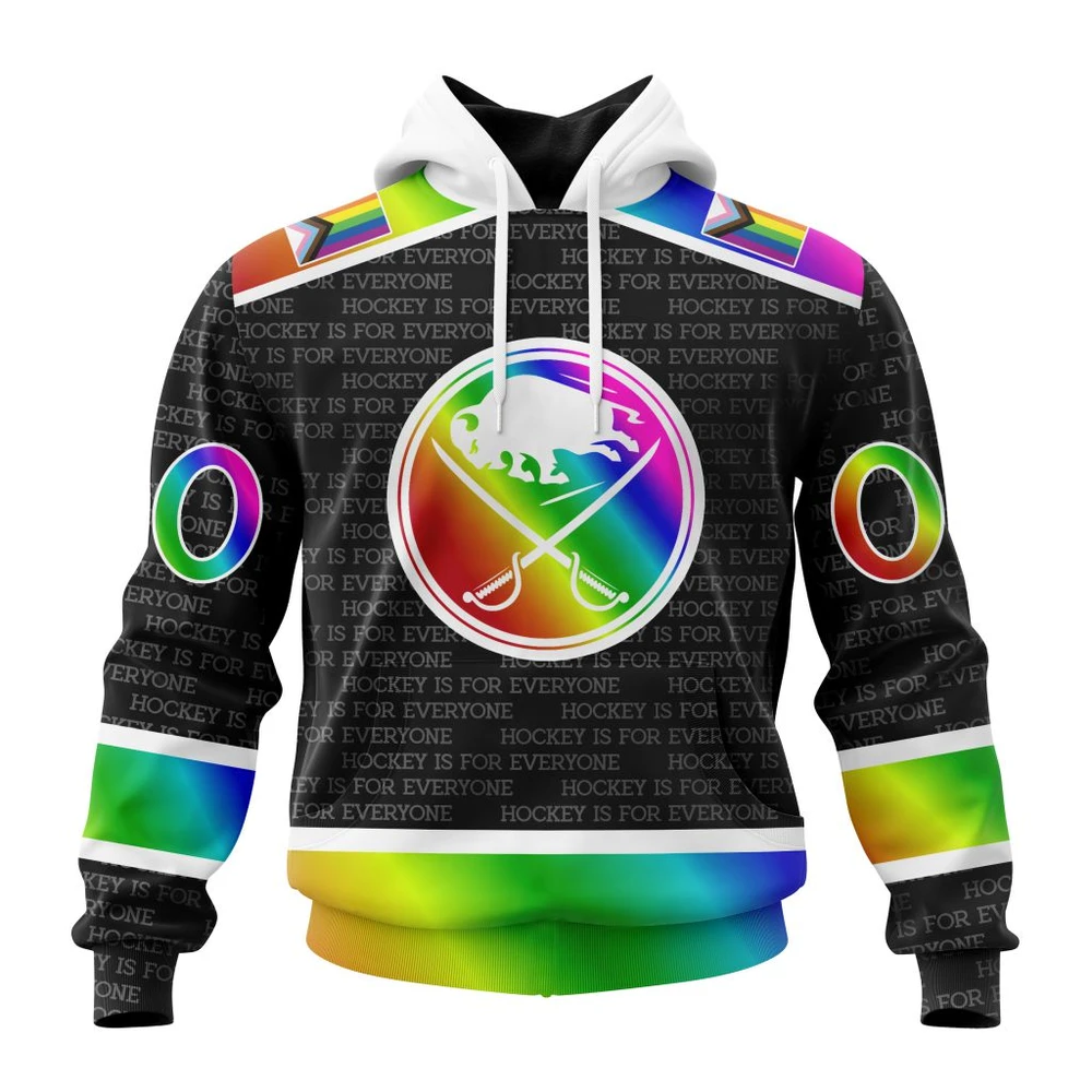Buffalo Sabres Special Pride Design Hockey Is For Everyone All Over Print Hoodie Style 75518