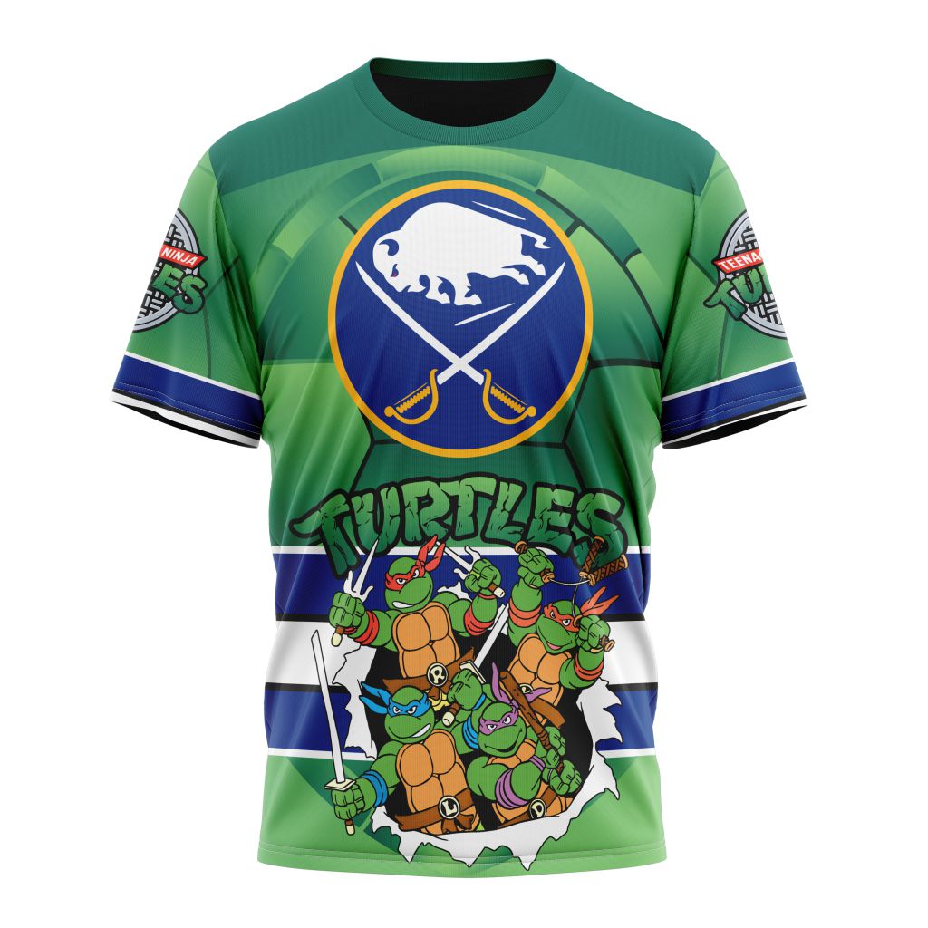 Buffalo Sabres Special Teenage Mutant Ninja Turtles Design 02 Personalized Name And Number T-Shirt Oregontrailrvpk Shirt
