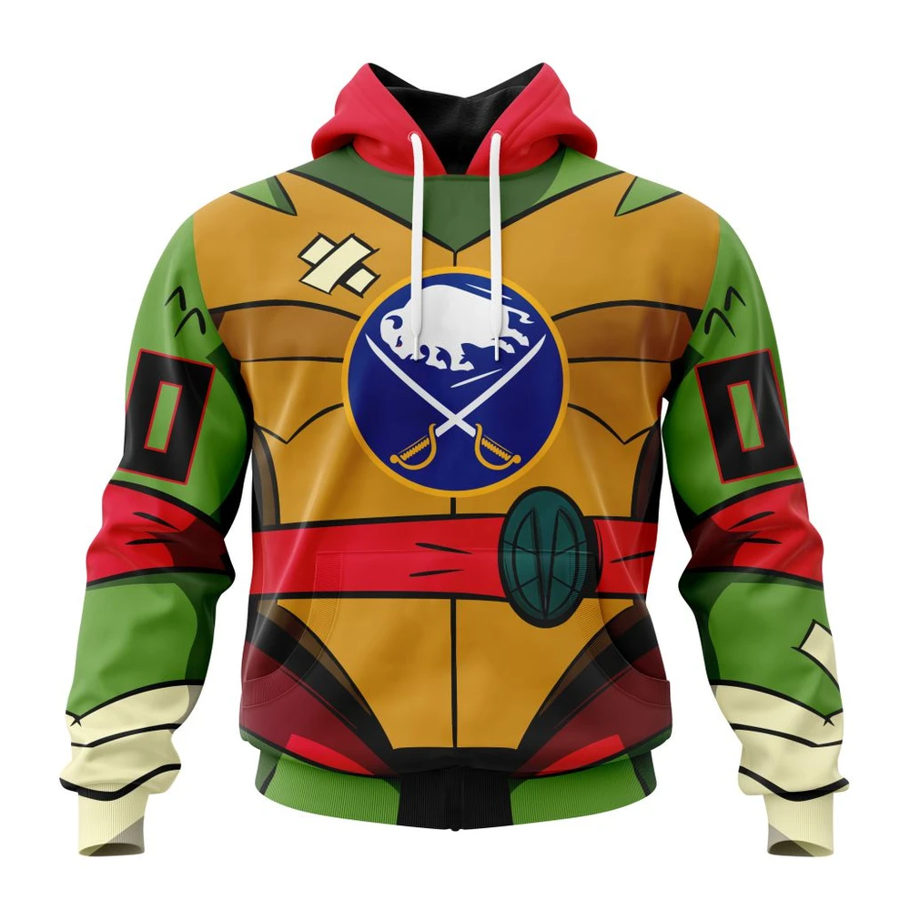 Buffalo Sabres Special Teenage Mutant Ninja Turtles Design All Over Print Hoodie Style 78862