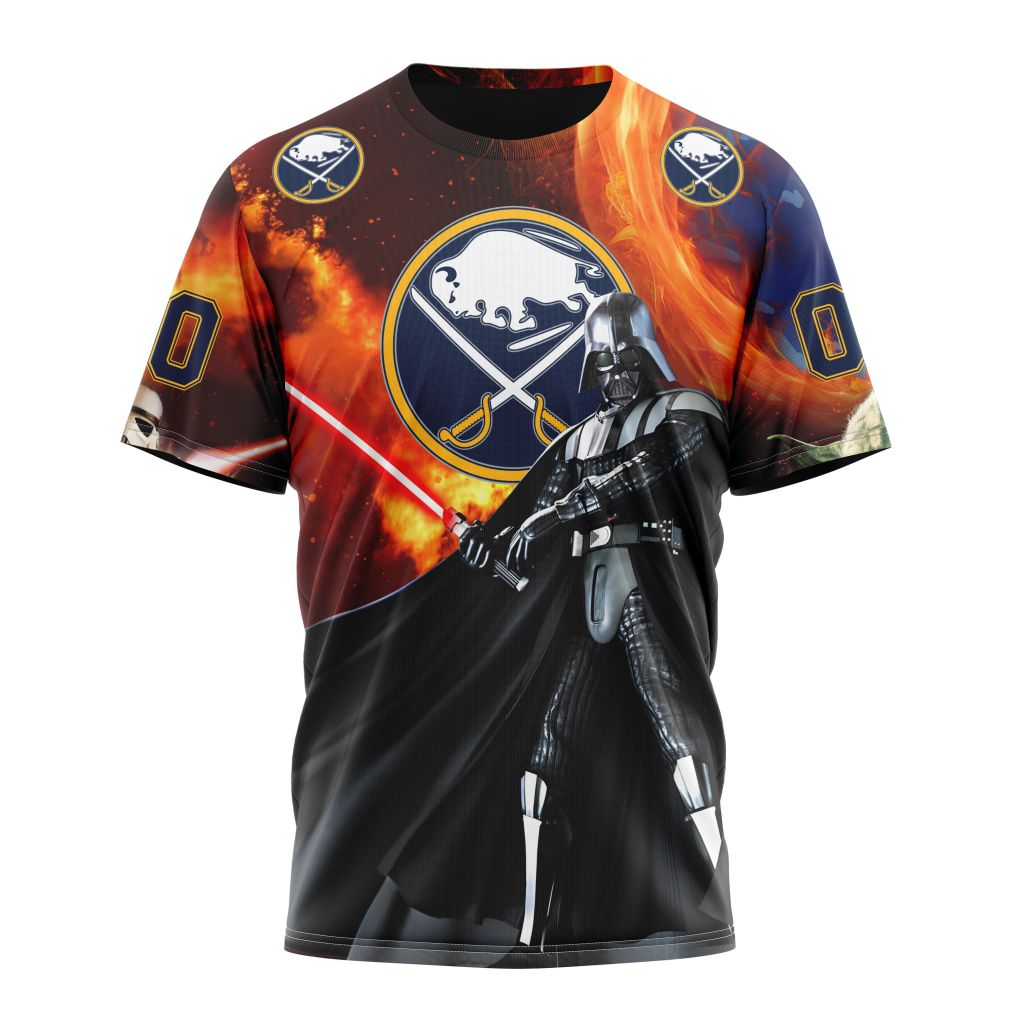 Buffalo Sabres Specialized Design X Star War Personalized Name And Number T-Shirt Oregontrailrvpk Shirt