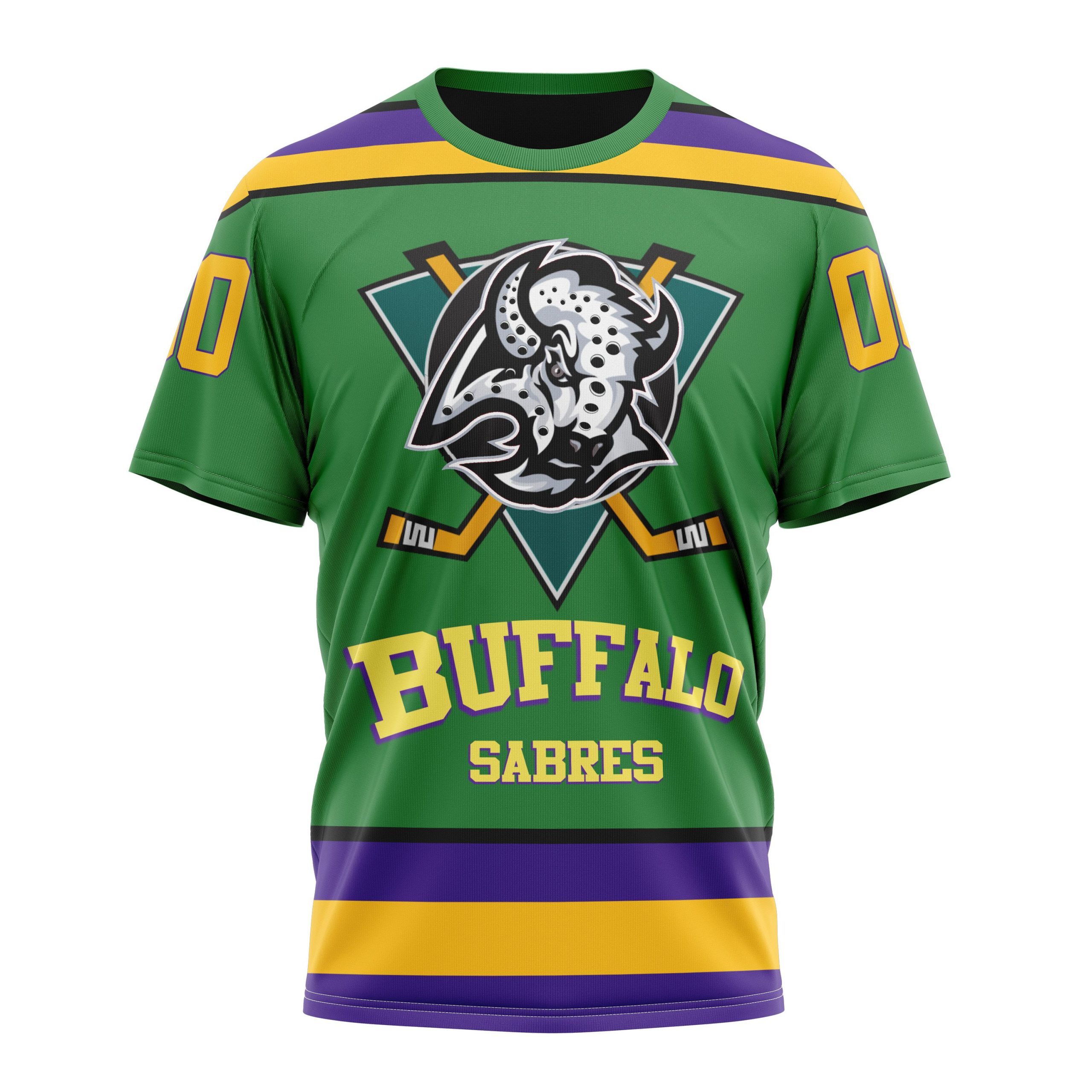 Buffalo Sabres Specialized Design X The Mighty Ducks Personalized Name And Number T-Shirt Oregontrailrvpk Shirt