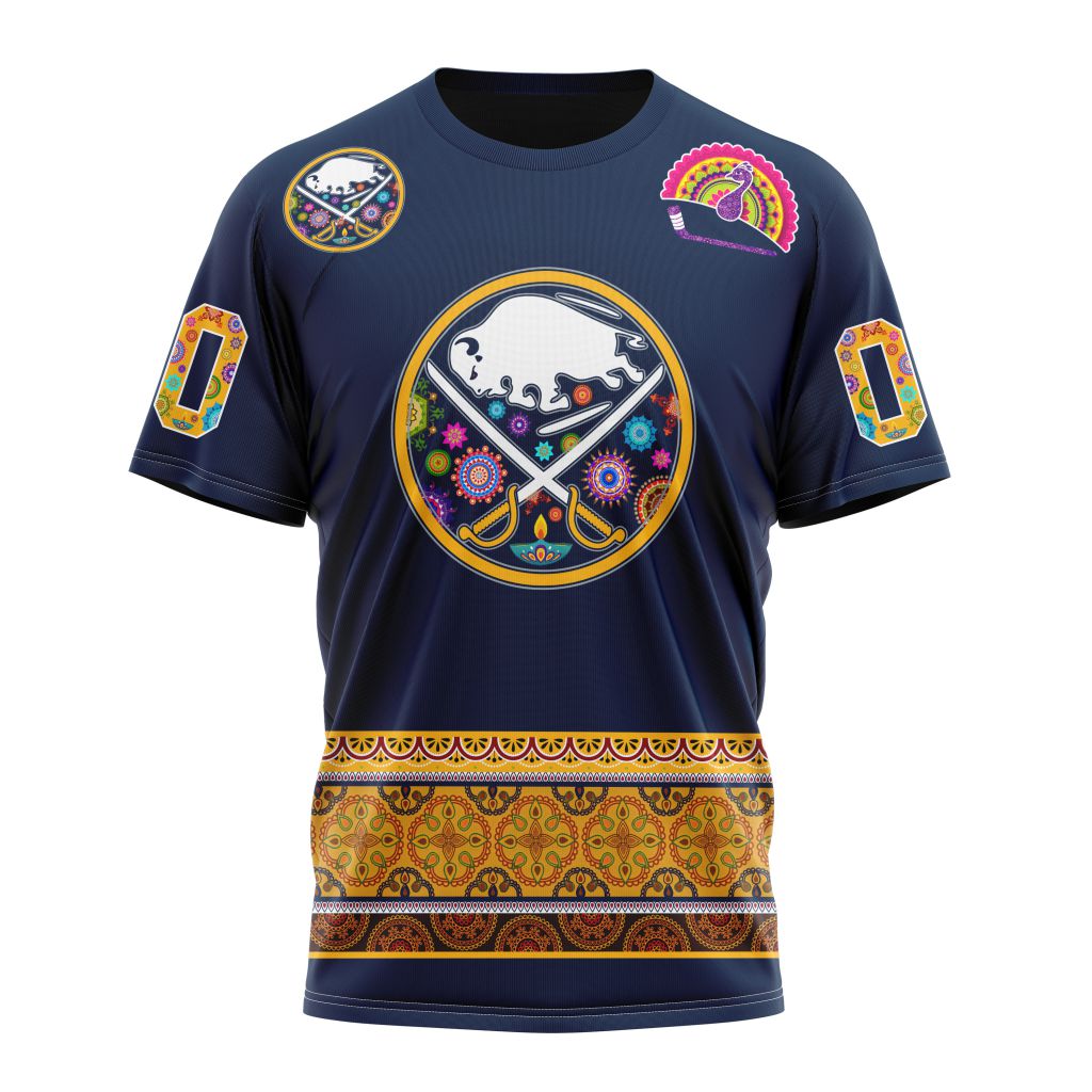 Buffalo Sabres Specialized Jersey Hockey For All Diwali Festival Personalized Name And Number T-Shirt Oregontrailrvpk Shirt