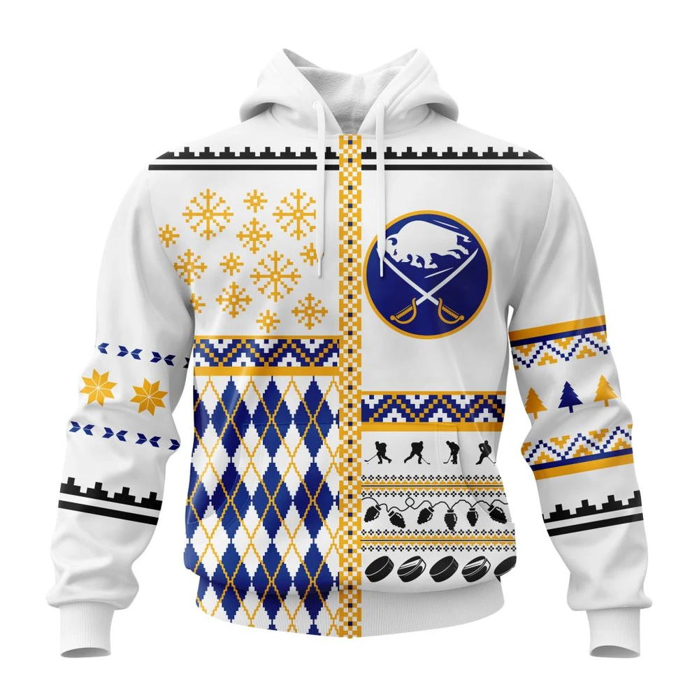 Buffalo Sabres Specialized Unisex Christmas Is Coming All Over Print Hoodie Style 62547