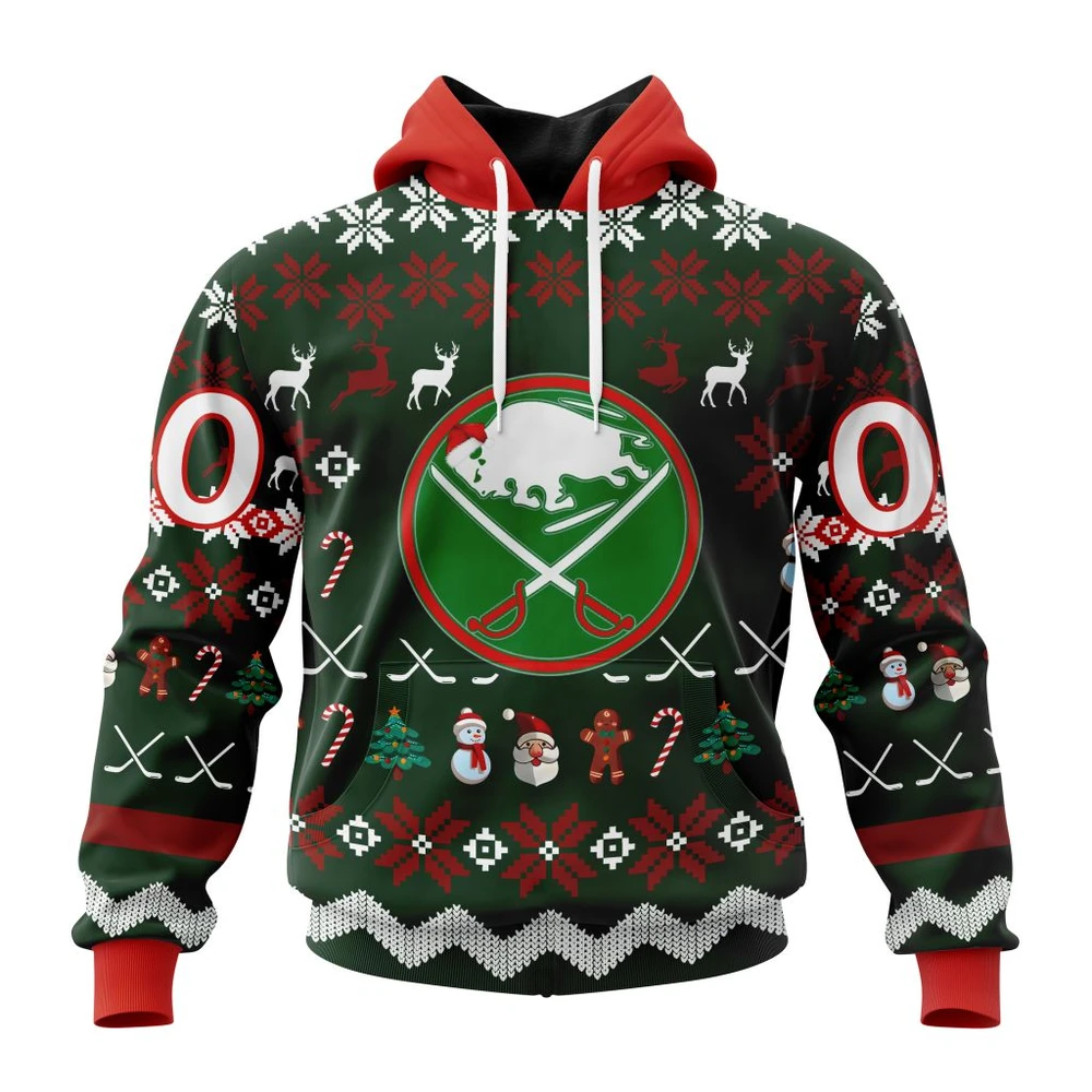 Buffalo Sabres Specialized Unisex Christmas Is Coming All Over Print Hoodie Style 85561