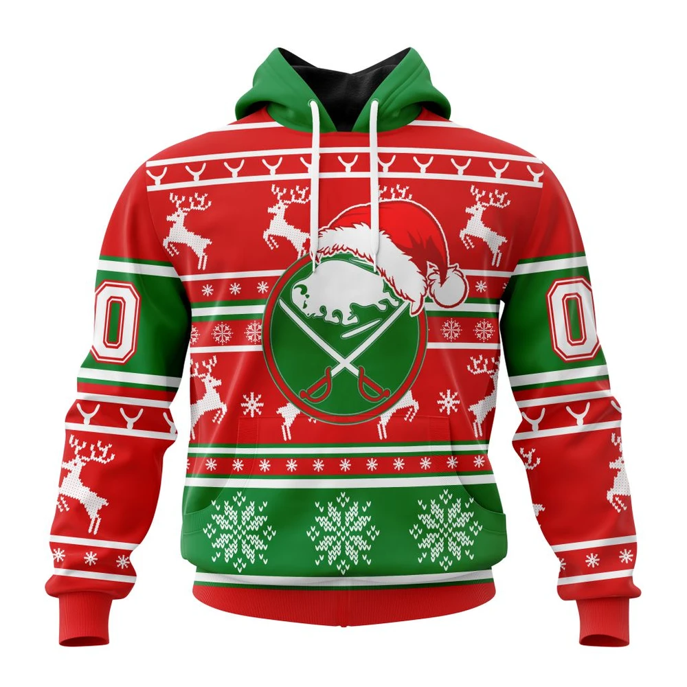 Buffalo Sabres Specialized Unisex Christmas Is Coming All Over Print Hoodie Style 85840