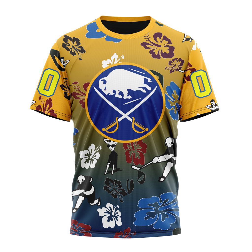 Buffalo Sabres X Hawaii Specialized Design For Hawaiia Personalized Name And Number T-Shirt Oregontrailrvpk Shirt