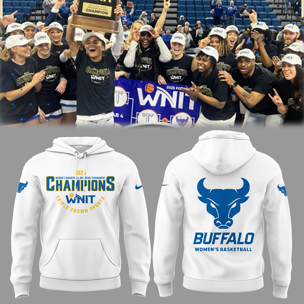 Buffalo Women's Basketball 2025 Wnit Champions Hoodie Top Gifts For Basketball Players