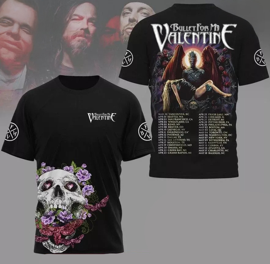 Bullet For My Valentine The Poisoned Ascendancy Tour 2025 Shirt Music Oregontrailrvpk Shirt