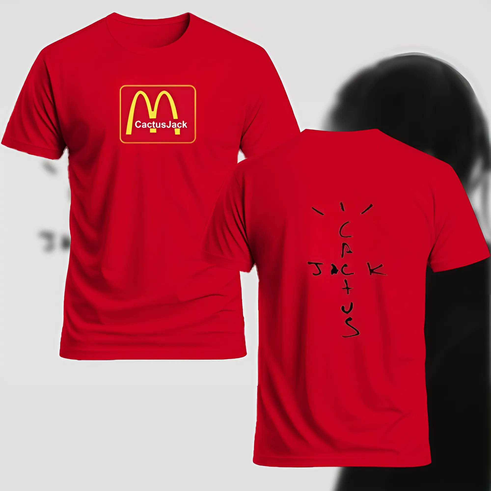 Cactus Jack Mcdonal Merch By Travis Scott T-shirt Lovers Oregontrailrvpk Shirt