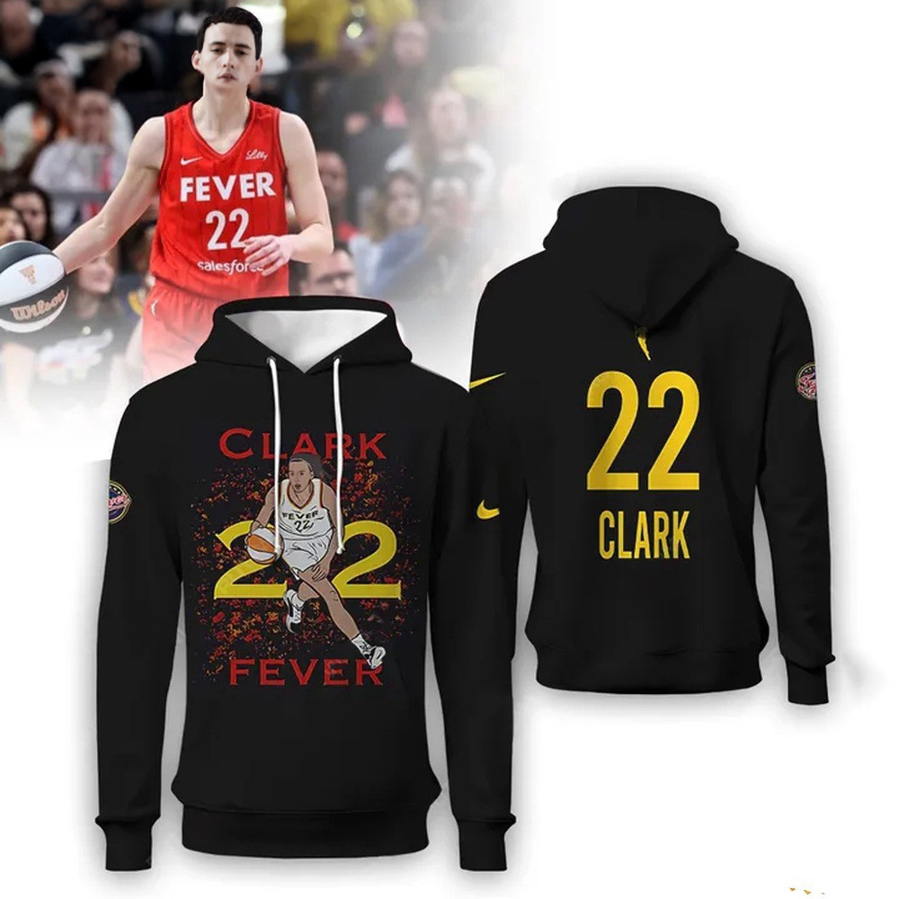 Caitlin Clark 22 Indiana Fever All Star Player Basketball Hoodie